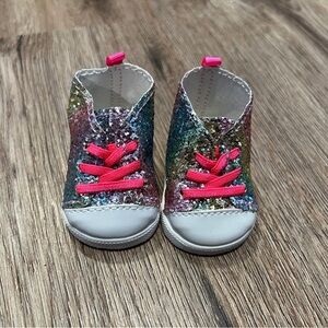 American Girl Rainbow Glitter High Tops for 18-inch Dolls